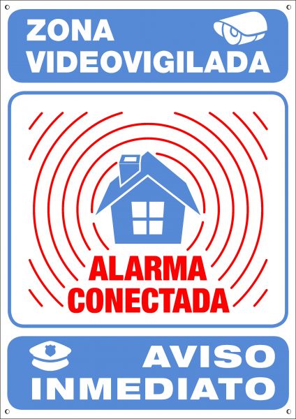 Cartel disuasorio alarma (A4) – Gestiona tu alarma